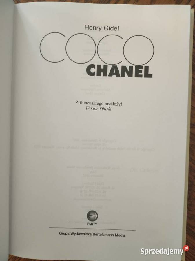 Henry Gidel Coco Chanel Rok wydania 0 Pozostałe