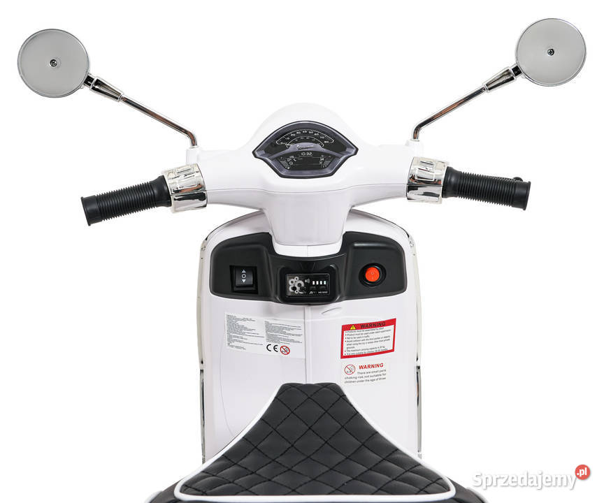Pojazd Skuter Vespa ROMA Biały motorek dziecka Łopuszno