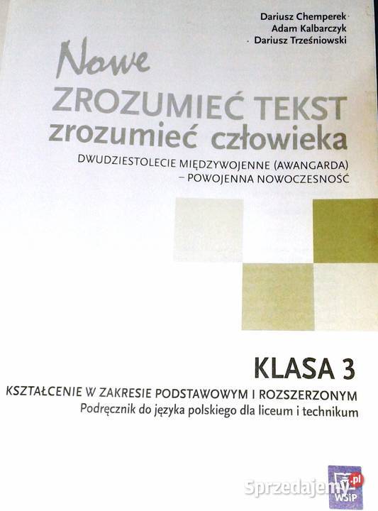 Nowe Zrozumieć tekst zrozumieć człowieka 3 Język miękka Chełm