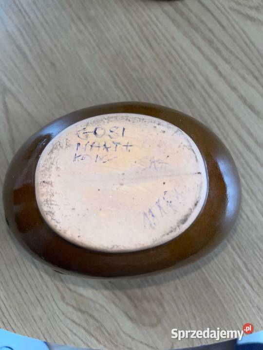Ceramiczna Osłonka Na Doniczkę Wazon Szkliwo Porcelana i szkło Braniewo