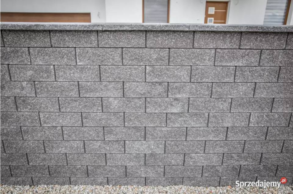 Pustak Ogrodzeniowy Split 38x19x14 Grafit Murek Wielogóra