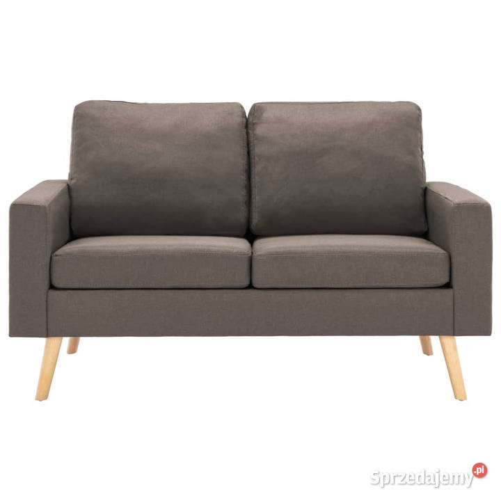 2osobowa sofa kolor taupe tapicerowana tkaniną mazowieckie Warszawa sprzedam