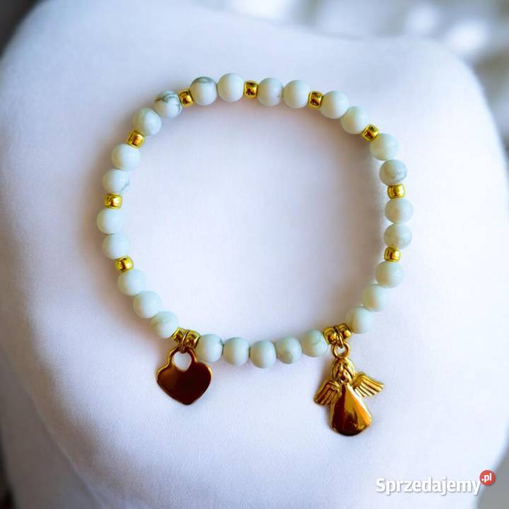 Bransoletka Komunijna z Howlitem łódzkie Zgierz