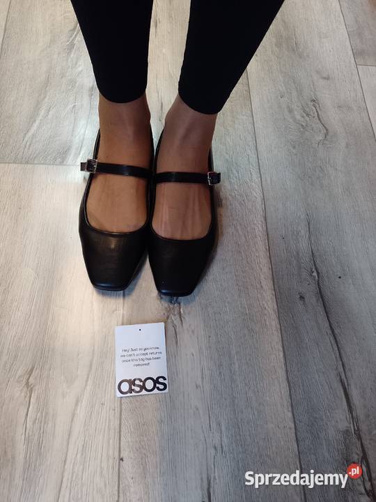 40 ASOS Design Czarne baleriny wieczorowe z Kraków sprzedam