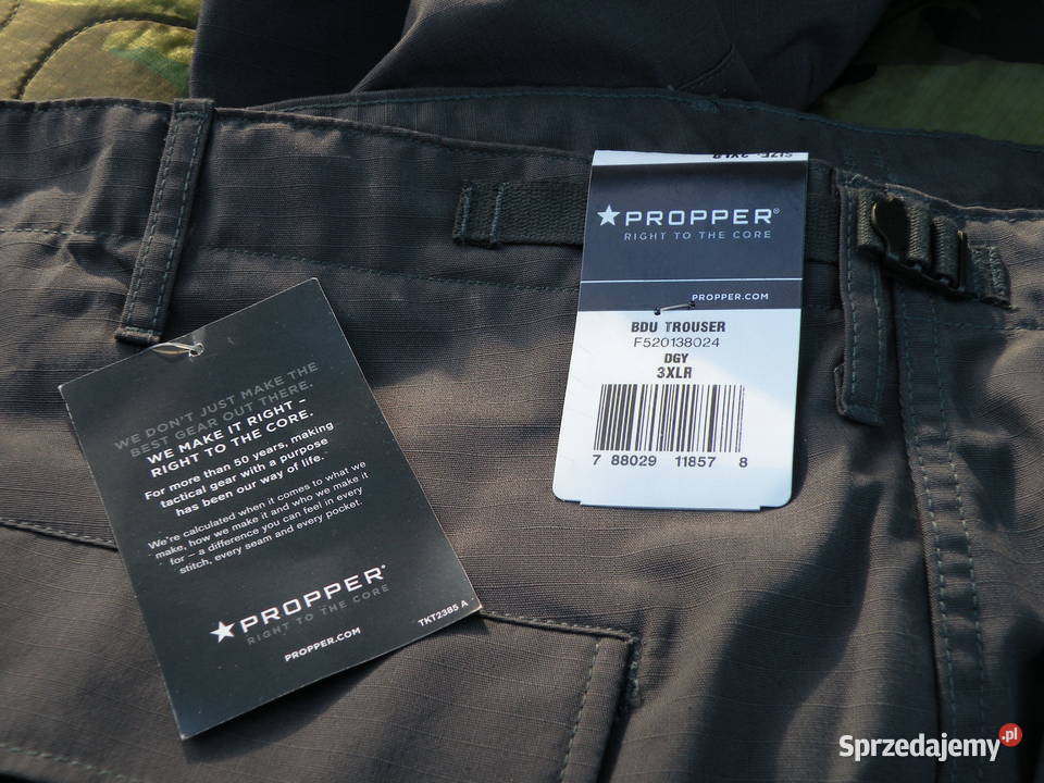 Spodnie BDU PROPPER gray ripstop 3XL