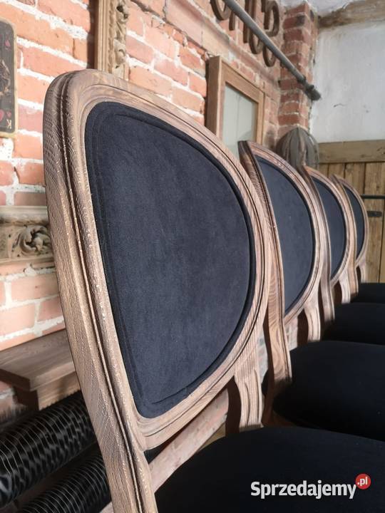 Oryginalne krzesła medaliony Ludwik XVI Stoły, krzesła, biurka Łódź