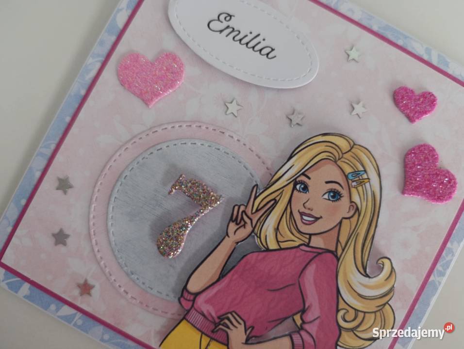 Personalizowana kartka na urodziny Barbie Łódź