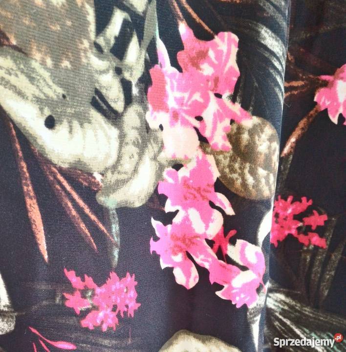 Nowe spodnie haremki Cropp L 40 wzór kwiaty Spodnie zachodniopomorskie Szczecin sprzedam