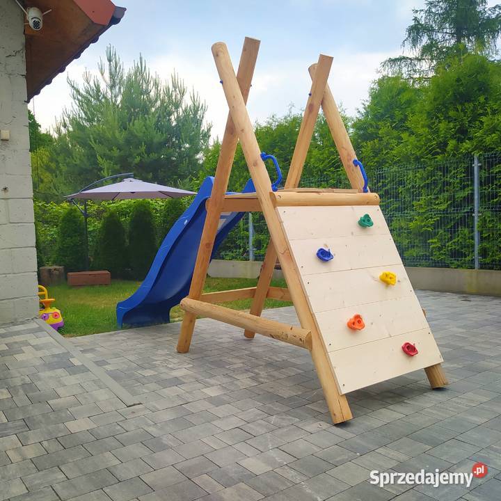 Plac Zabaw do Ogrodu MIKI Ścianka Ślizg Drewno  Wrocław