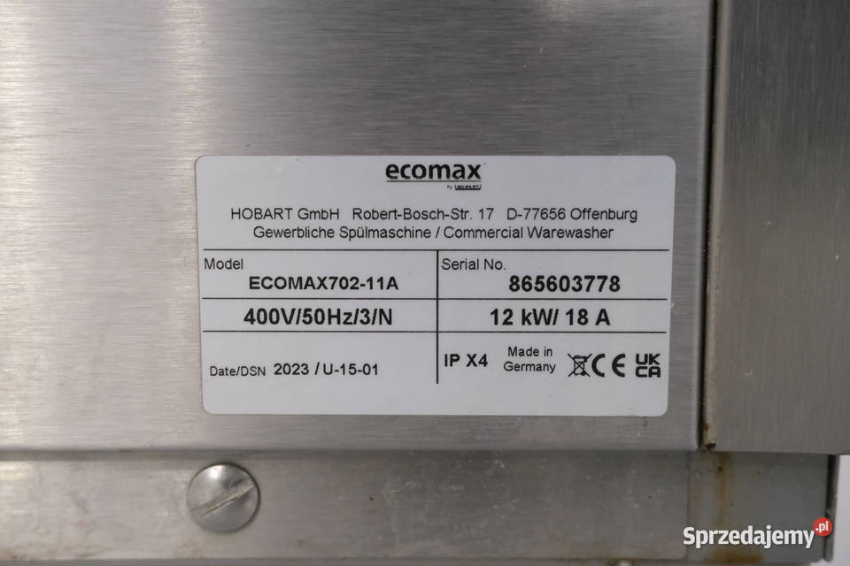 HOBART ECOMAX 70211A 2023 Warszawa