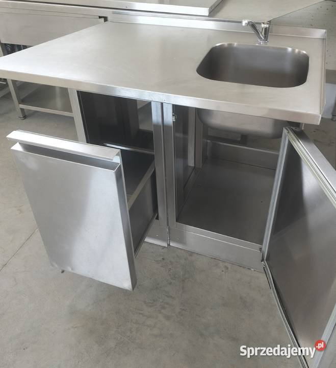 Zlew gastronomiczny z szafką 131x70x89 Słupia Kapitulna sprzedam