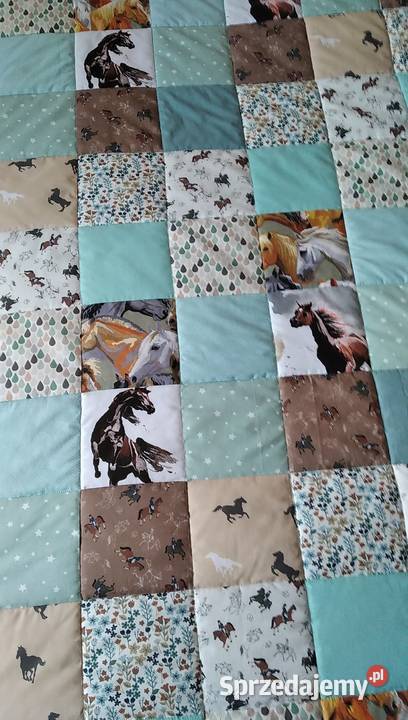 Narzuta patchwork 140200 Konie sprzedam