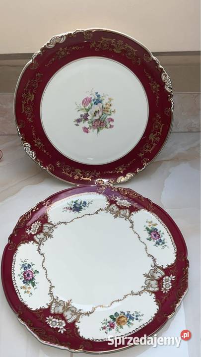 Wielka Patera Koningl pn Tettau Import Znana Porcelana i szkło pomorskie Gdańsk