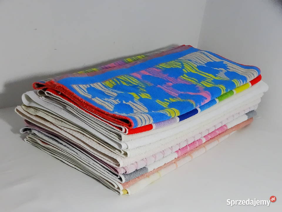 Ręczniki kąpielowe używane 130x60 10 wielokolorowy sprzedam