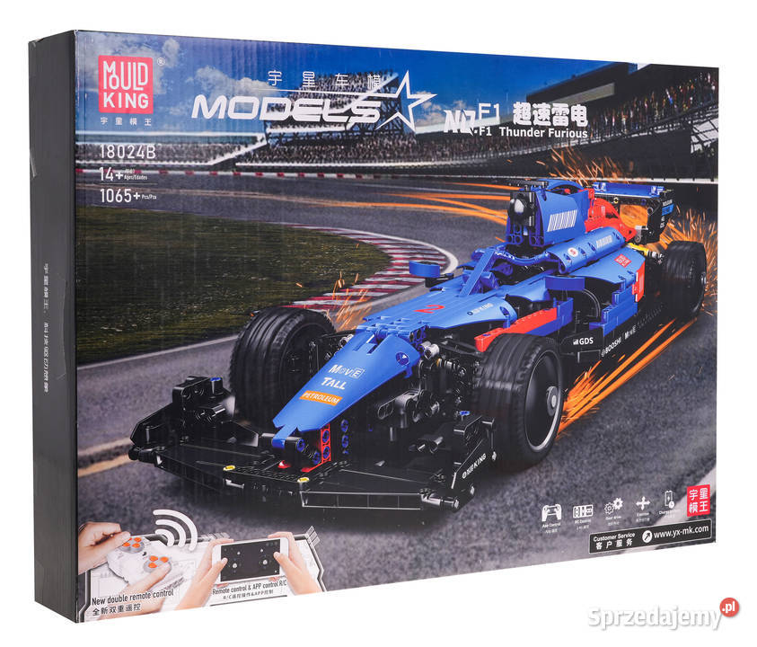 Klocki bolid F1 niebieski 1065 el RC 24GHz Warszawa sprzedam