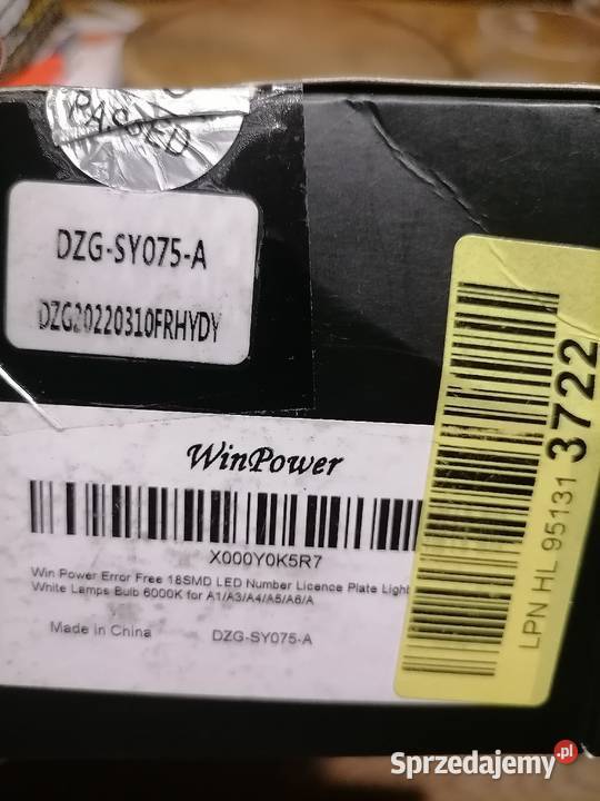 Lampki oświetlenia tablicy rejestracyjnej audi Busko-Zdrój