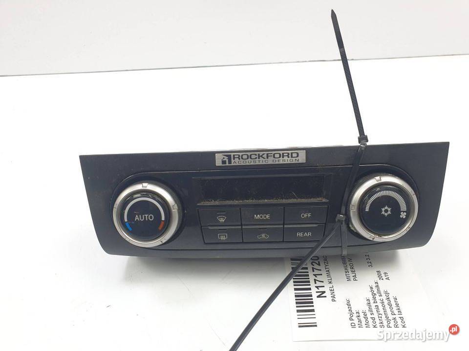 PANEL KLIMATYZACJI MITSHUBISHI PAJERO IV V90 osobowe Pozostałe