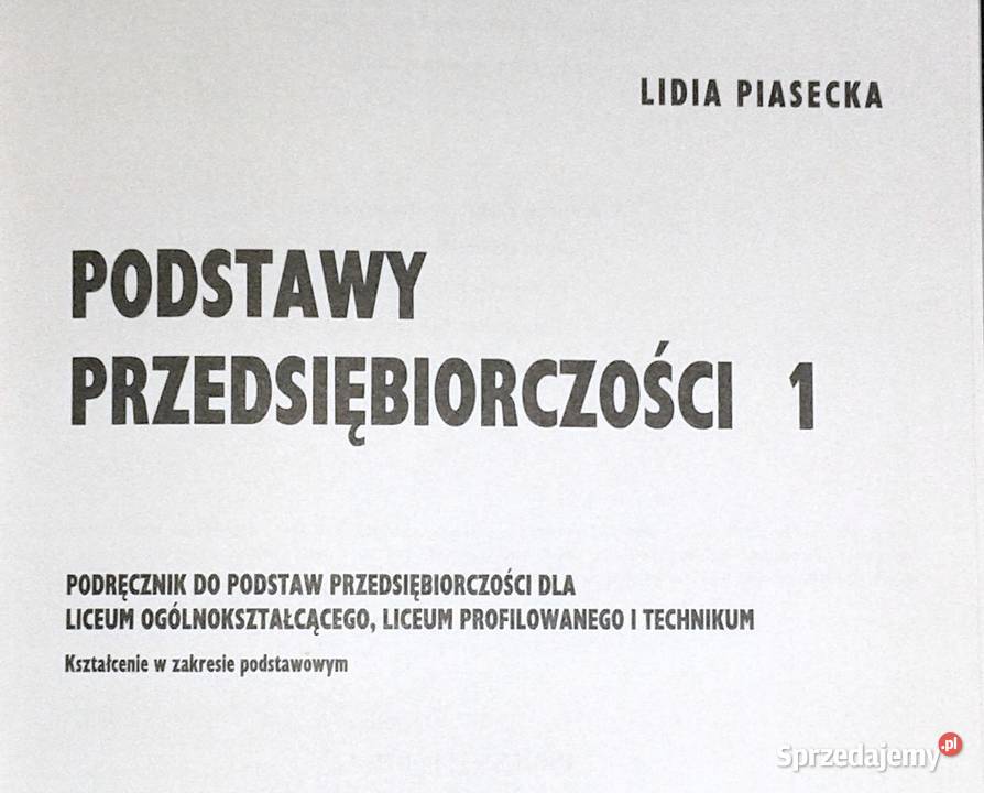 Podstawy przedsiebiorczości Podręcznik Lidia Chełm