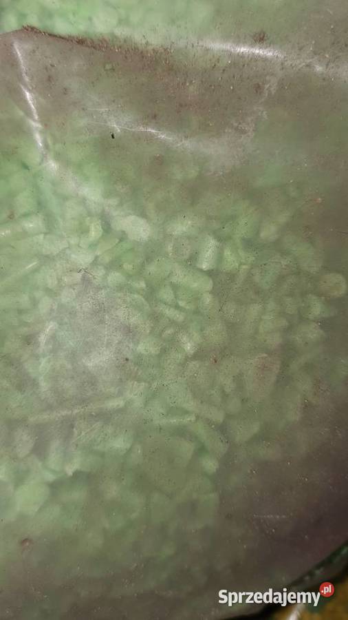Plastikowe rurki granulki zielone polietylen Warszawa