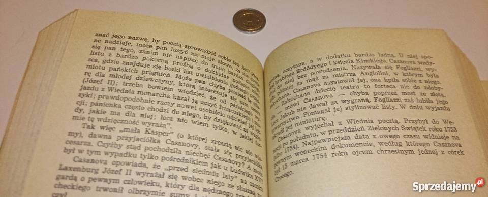 Hermann Kesten Casanova Książka Rok wydania 1975 śląskie Rogoźnik
