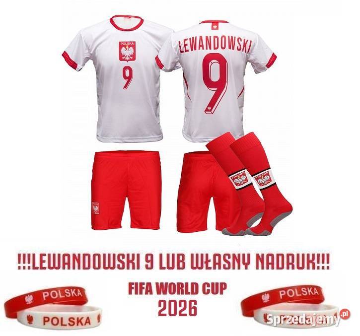 KOMPLET ZESTAW STRÓJ POLSKI LEWANDOWSKI PIĄTEK małopolskie Kraków