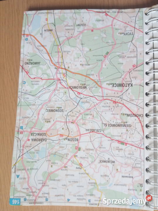 Atlas samochodowy Polski 2001r śląskie