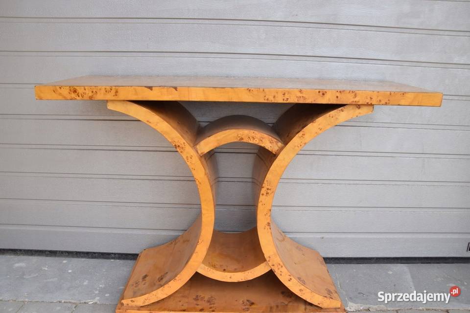 Drewniana Konsola Stolik Art Deco Komoda Kraków