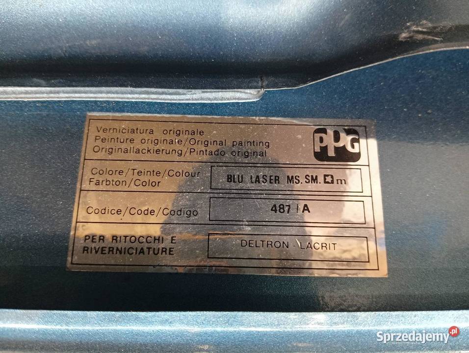 KLAPA TYŁ 487A Fiat Cinquecento I 19911998 Rok produkcji 1996 sprzedam