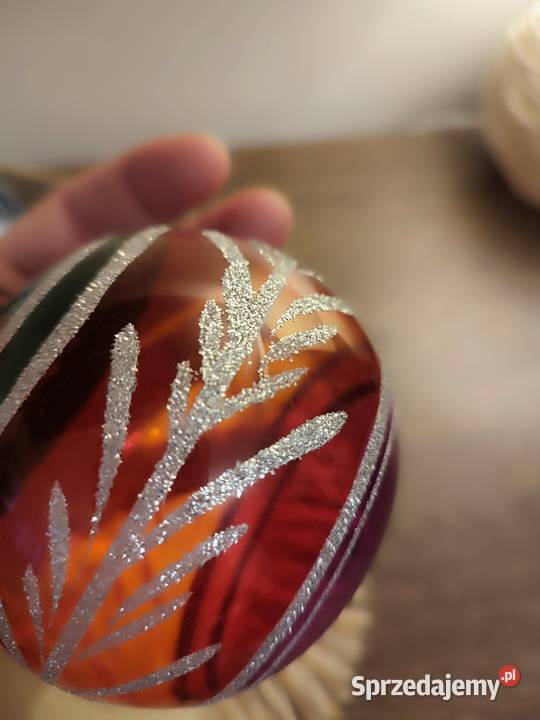 Szklane bombki choinkowe ozdoby świąteczne śląskie Częstochowa