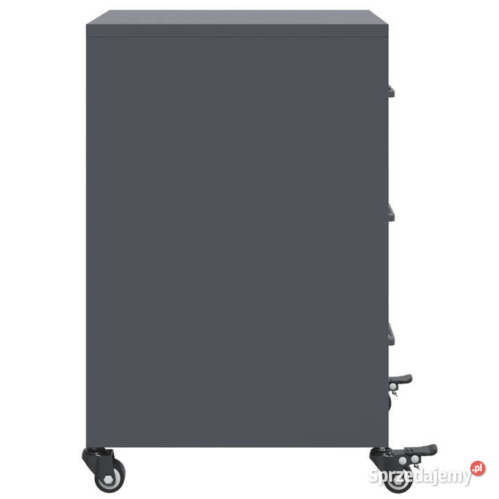 Szafka nocna antracytowa 36x39x59 stal WM846730 mazowieckie Warszawa