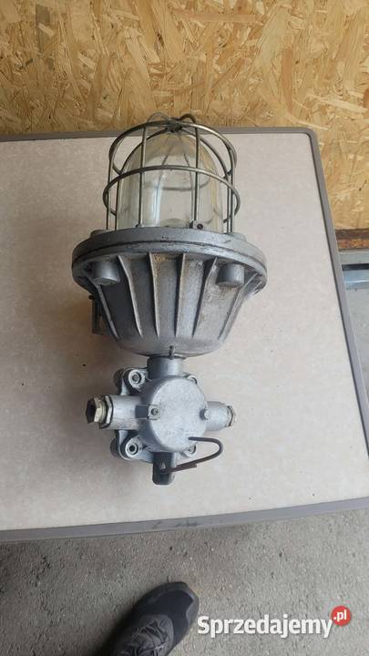 Lampa industrialna retro Ex Loft PRL Małomice
