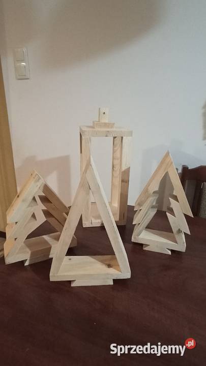 Choinka drewniana choinki ozdoba świąteczna mazowieckie Garwolin