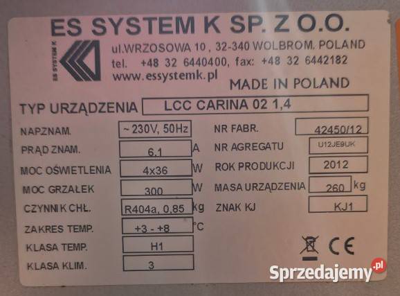 Witryna cukiernicza 103254 Warszawa