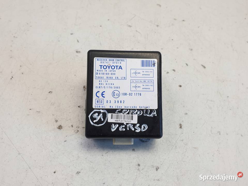 Corolla Verso II MODUŁ DRZWI 897410F010 osobowe lubelskie Chełm