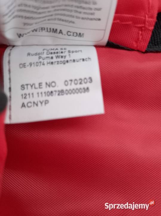 Plecak Puma Polska białoczerwony nowy z metką Ostrołęka