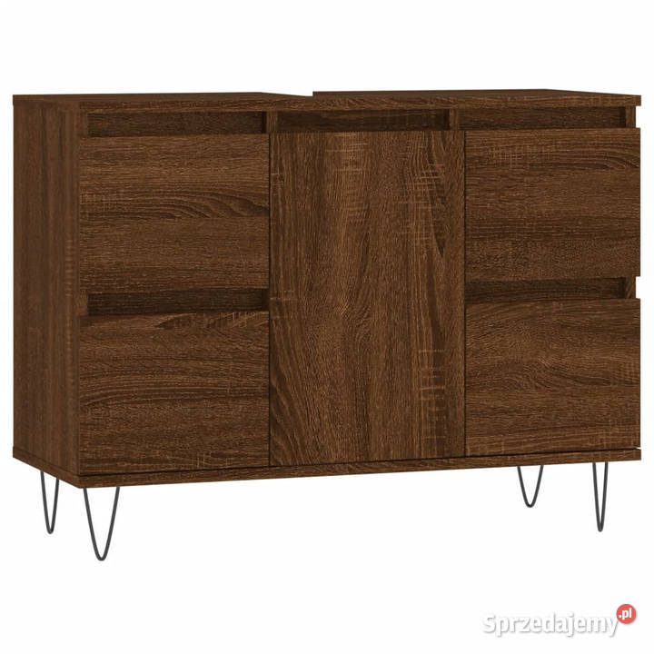 Szafka łazienkowa brązowy dąb 80x33x60 WM831659 Warszawa
