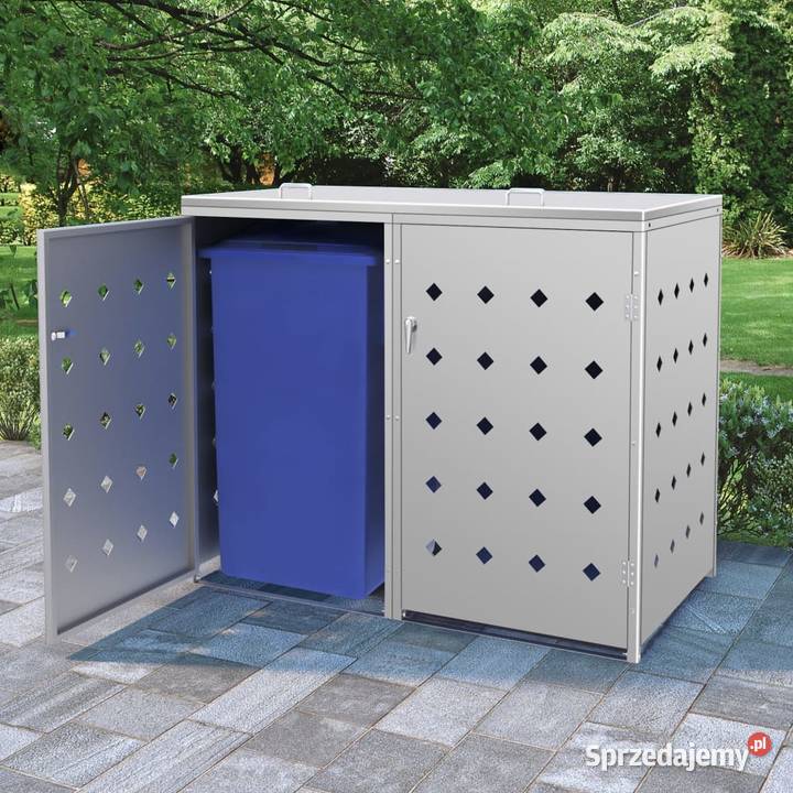 vidaXL Podwójna osłona na kosze na śmieci 240 Warszawa