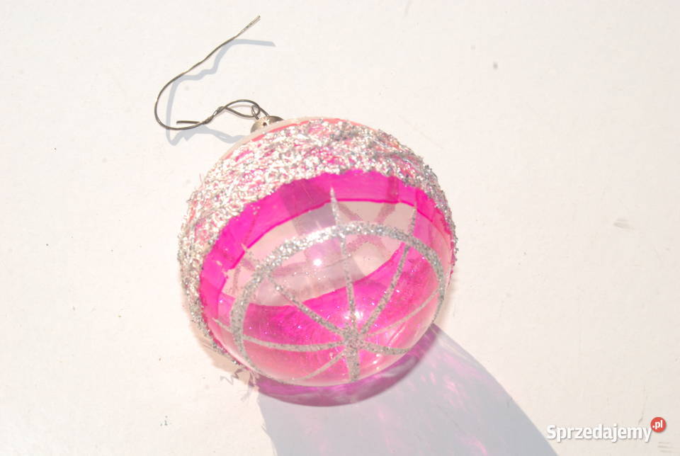 Stara ozdoba choinkowa bombka bańka ręcznie Cieszyn