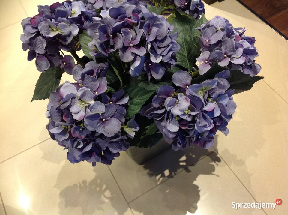 Kwiat Hortensja Sztuczna Cięta 7 Dekoracje i ozdoby Nowa Sól sprzedam