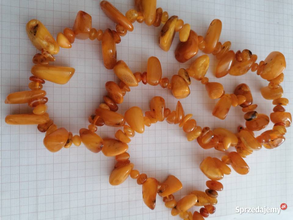 Stary Naszyjnik Bursztyn Bałtycki 106gram Białystok