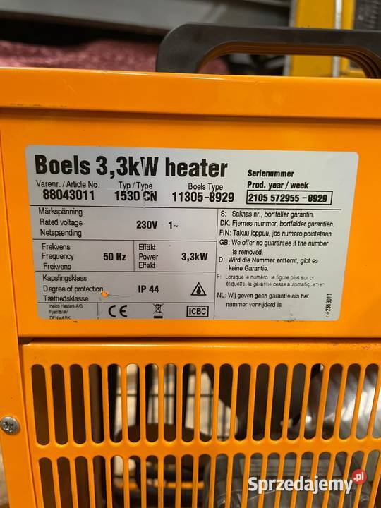 Nagrzewnica 33 kW Magazynowanie Lublin