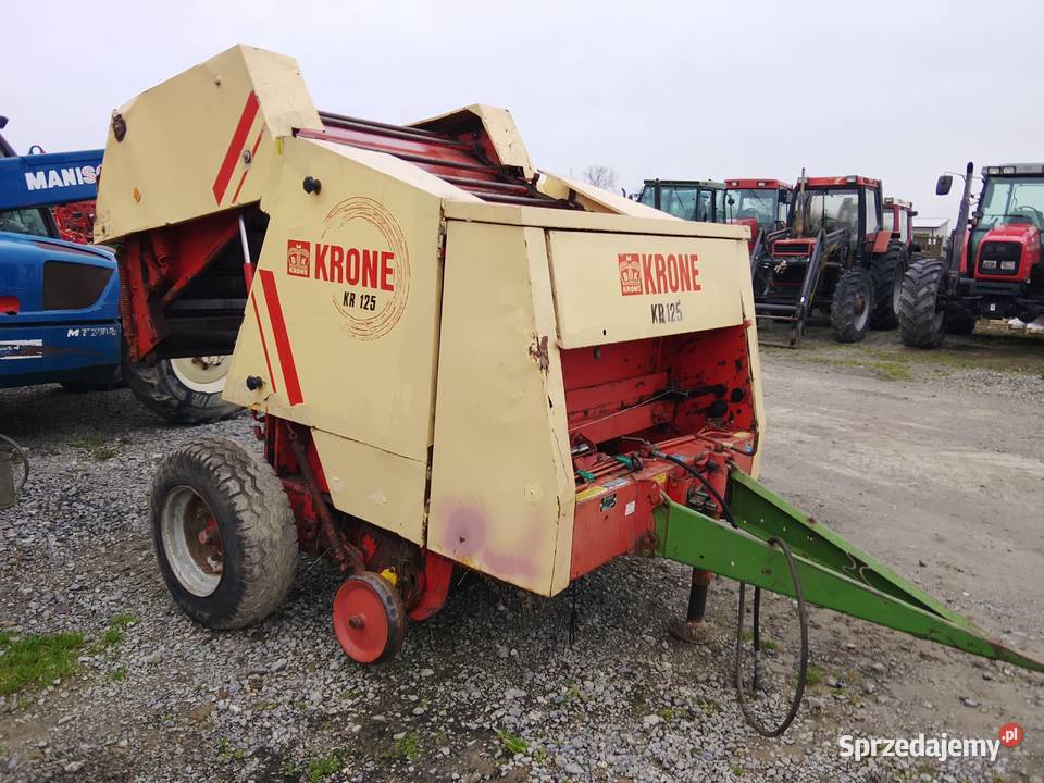 Prasa Rolującą Krone KR 125 sprowadzona oryginał Rolujące (belujące) mazowieckie Skaryszew sprzedam