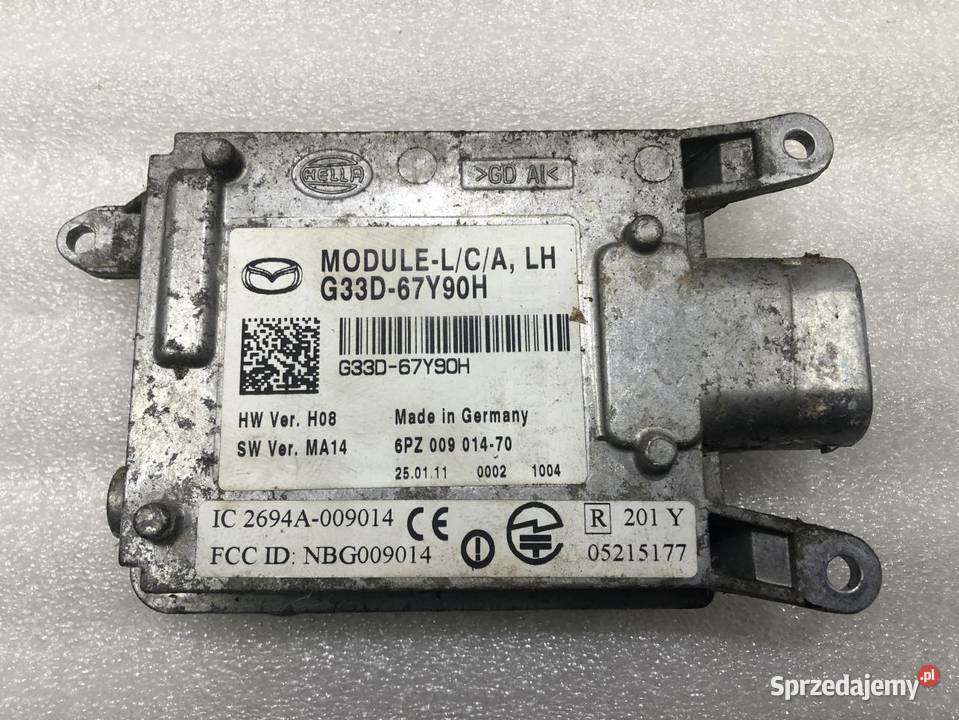 MODUŁ STEROWNIK ŚWIATEŁ MAZDA 6 G33D67Y90H