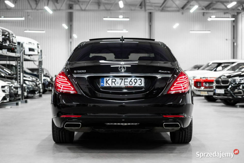 Mercedes S 500 4Matic Long 47 V8 455 Salon Head regulowane zawieszenie Mercedes-Benz Węgrzce