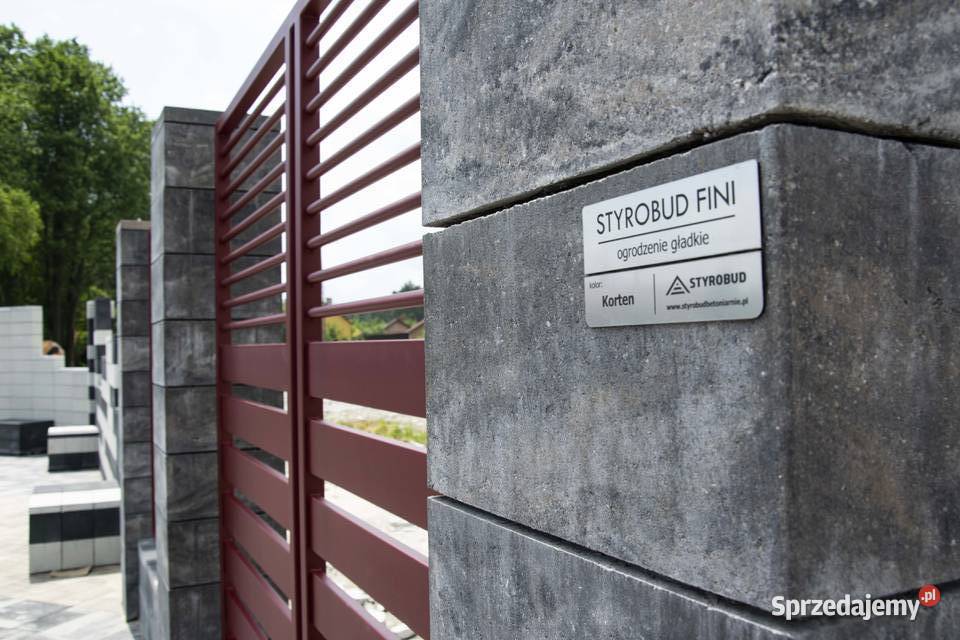 Ogrodzenie gładkie Styrobud Fini PF3 20x50x20 Rzeszów