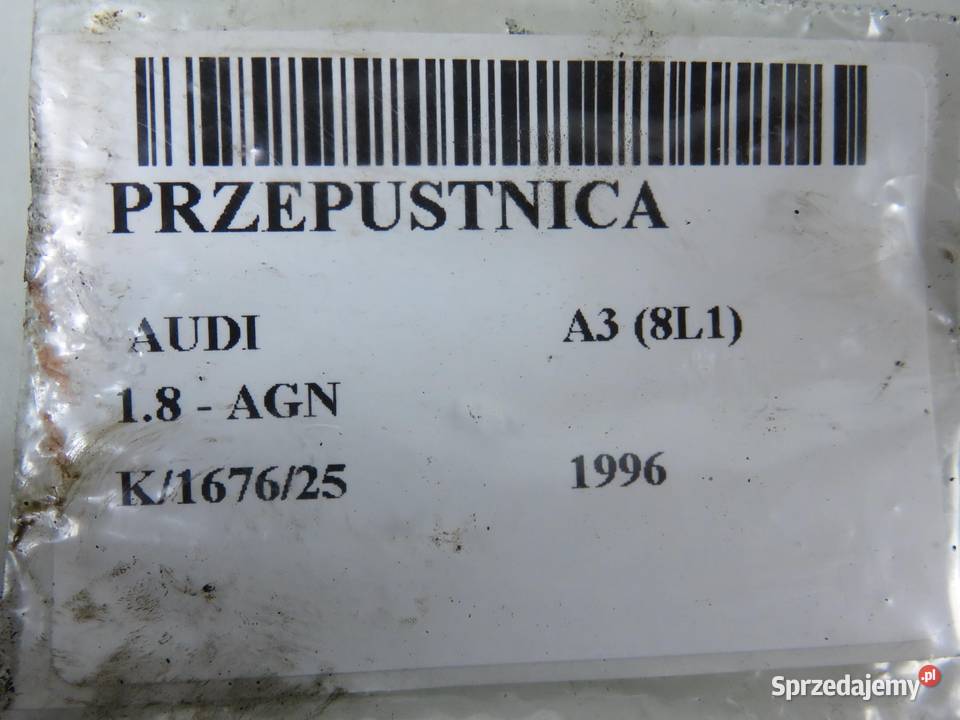 PRZEPUSTNICA AUDI A3 8L1 18 AGN 06A133064J małopolskie
