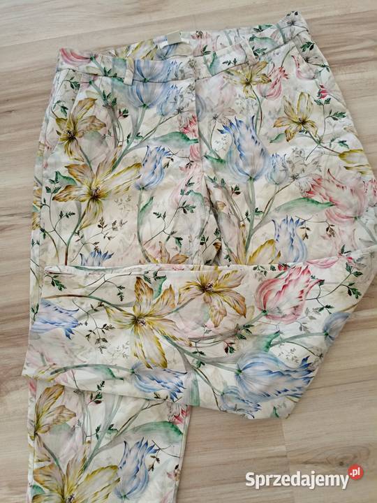spodnie letnie w kwiaty M HM Moda i Styl pomorskie Gdańsk