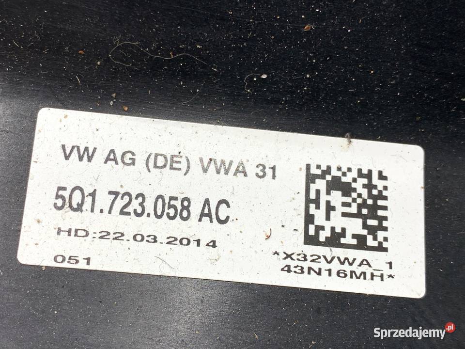 PEDAŁY AUTOMAT KOMPLET VW GOLF VII 5Q1723058AC