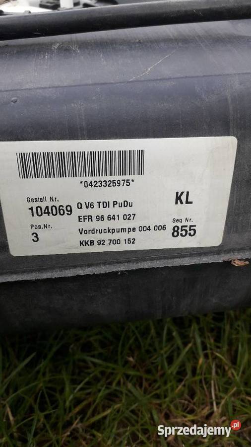 Zbiornik paliwa audi a6 c5 quatro osobowe Bolesławiec