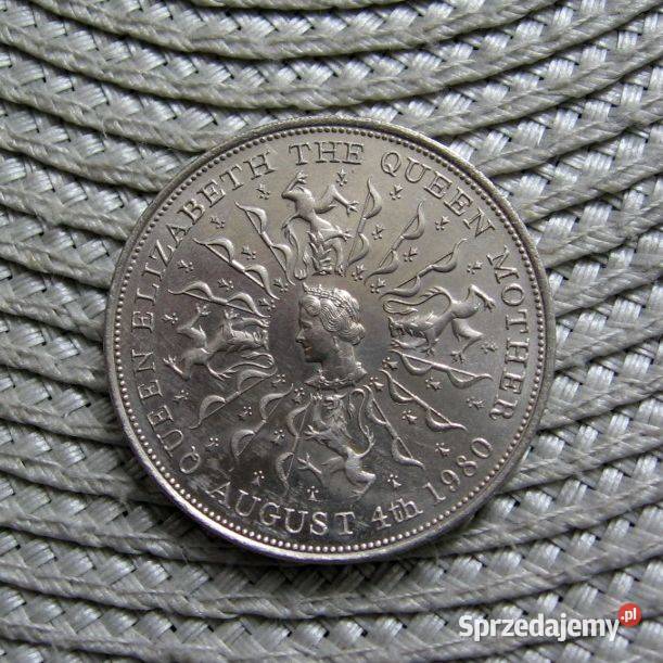 Wielka Brytania 25 Pensów 1980r80 Rocznica wielkopolskie Kalisz